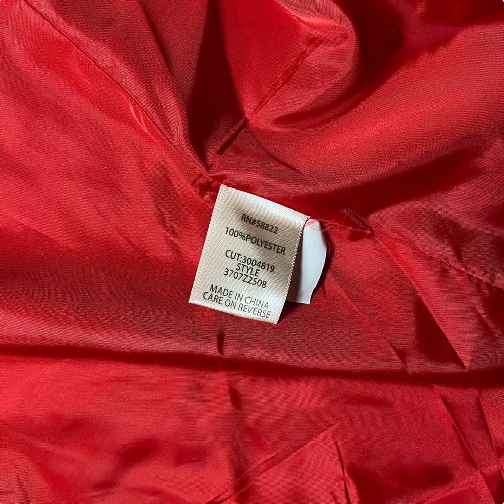 5/$25 Max Studio Red Tailored Blazer Power Workwear Chic Medium - Picture 4 of 6